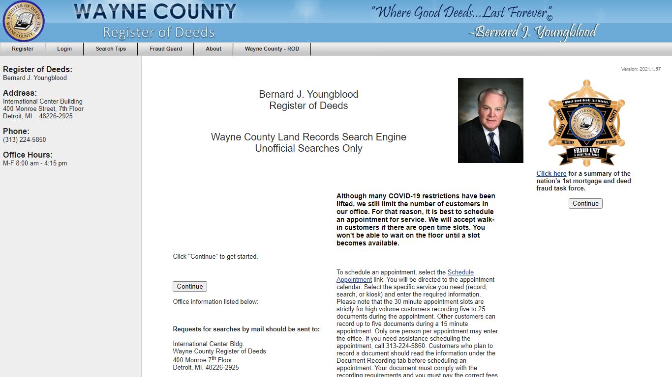 Wayne County - Disclaimer
